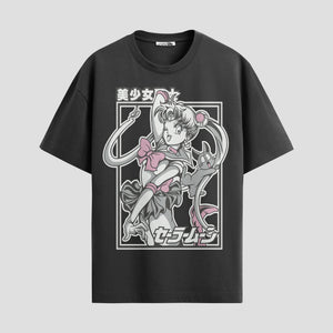 Playera urbana de anime y gaming ExtraLife MX, corte Standard Fit unisex ligero y transpirable en color Deep Black y Pure White, ropa de uso diario para gym y casual.