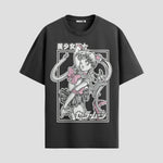 Playera urbana de anime y gaming ExtraLife MX, corte Standard Fit unisex ligero y transpirable en color Deep Black y Pure White, ropa de uso diario para gym y casual.