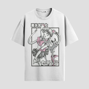 Playera urbana de anime y gaming ExtraLife MX, corte Standard Fit unisex ligero y transpirable en color Deep Black y Pure White, ropa de uso diario para gym y casual.