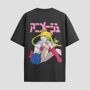 Playera urbana de anime y gaming ExtraLife MX, corte Standard Fit unisex ligero y transpirable en color Deep Black y Pure White, ropa de uso diario para gym y casual.