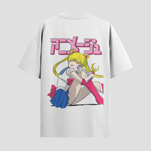 Playera urbana de anime y gaming ExtraLife MX, corte Standard Fit unisex ligero y transpirable en color Deep Black y Pure White, ropa de uso diario para gym y casual.