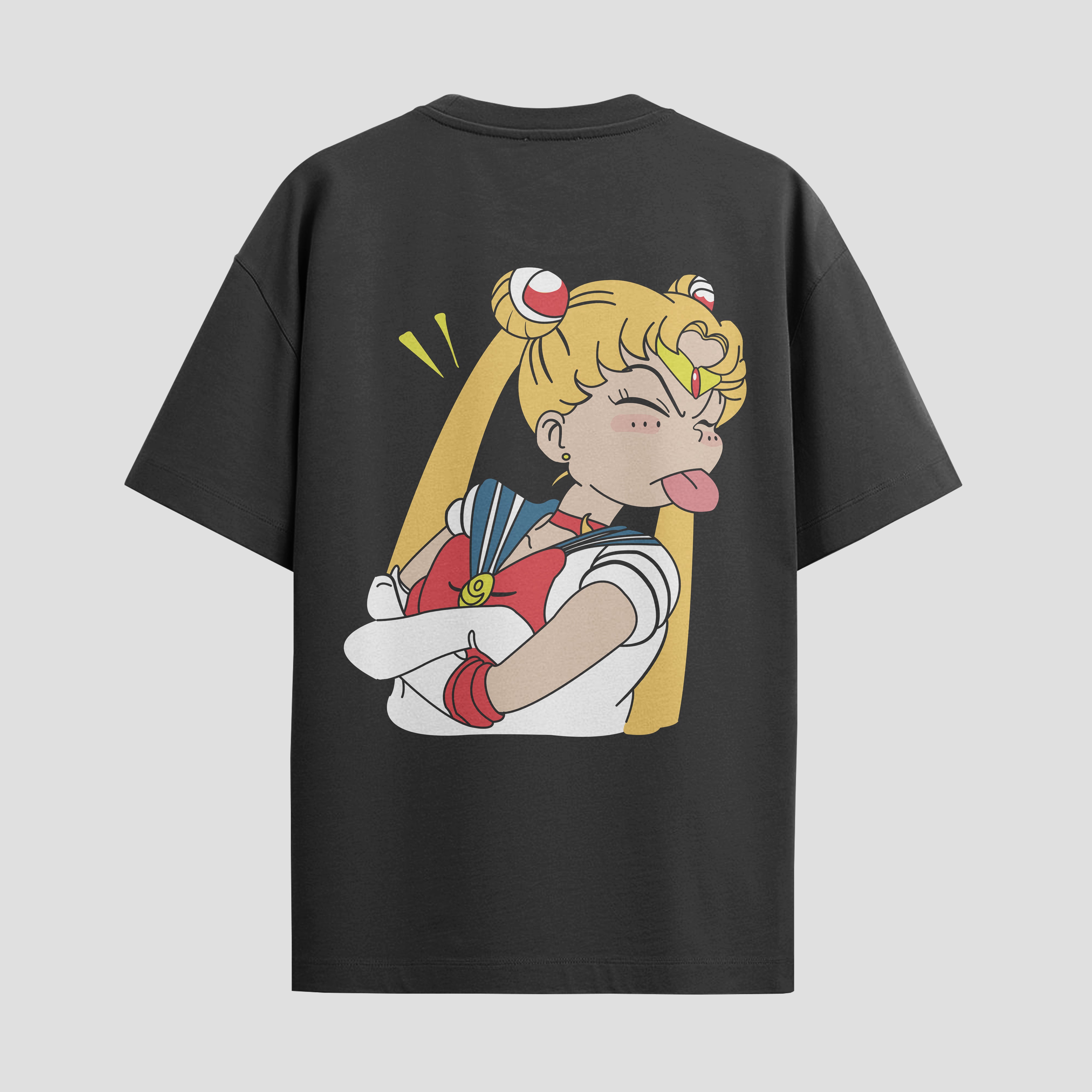 Playera urbana de anime y gaming ExtraLife MX, corte Standard Fit unisex ligero y transpirable en color Deep Black y Pure White, ropa de uso diario para gym y casual.