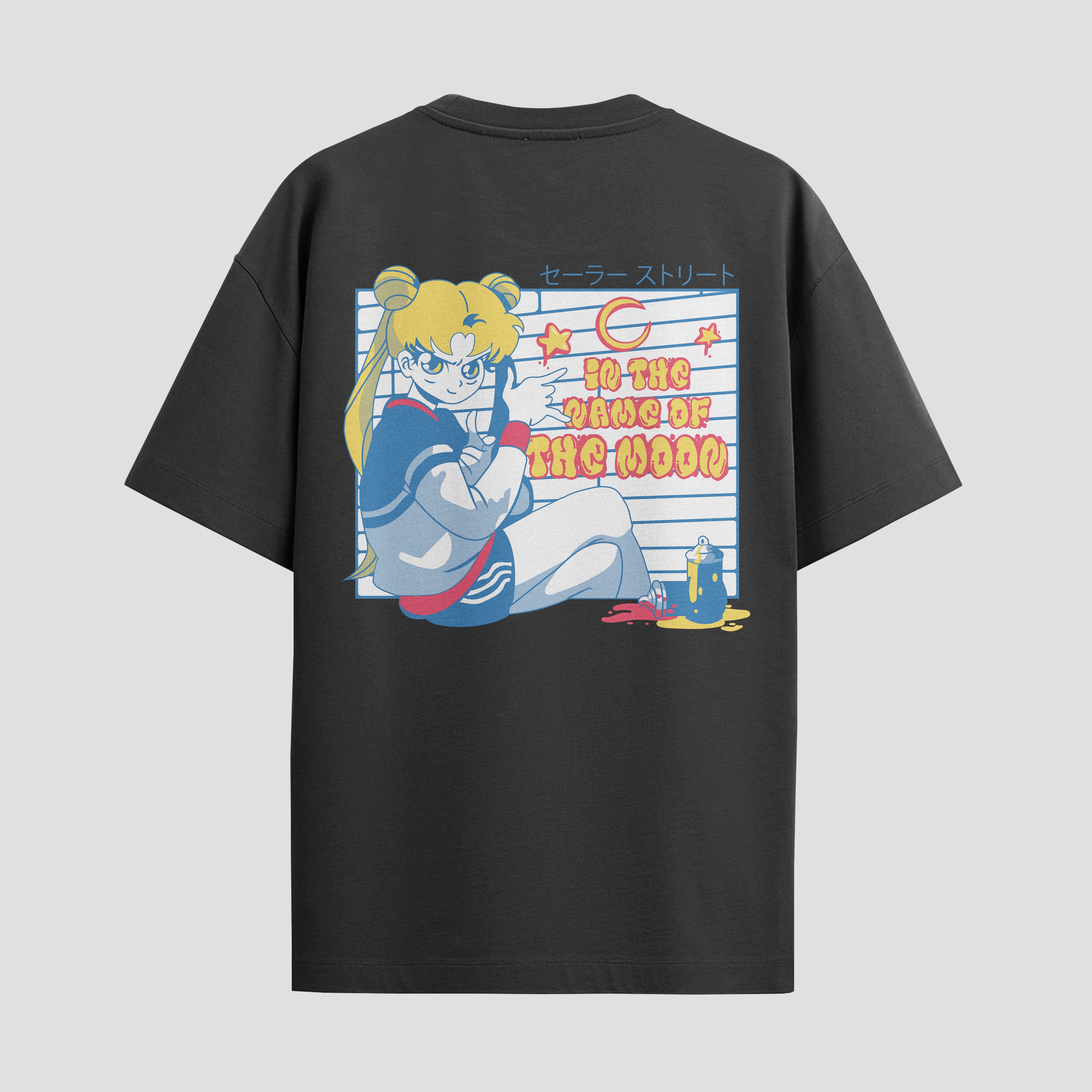 Playera urbana de anime y gaming ExtraLife MX, corte Standard Fit unisex ligero y transpirable en color Deep Black y Pure White, ropa de uso diario para gym y casual.