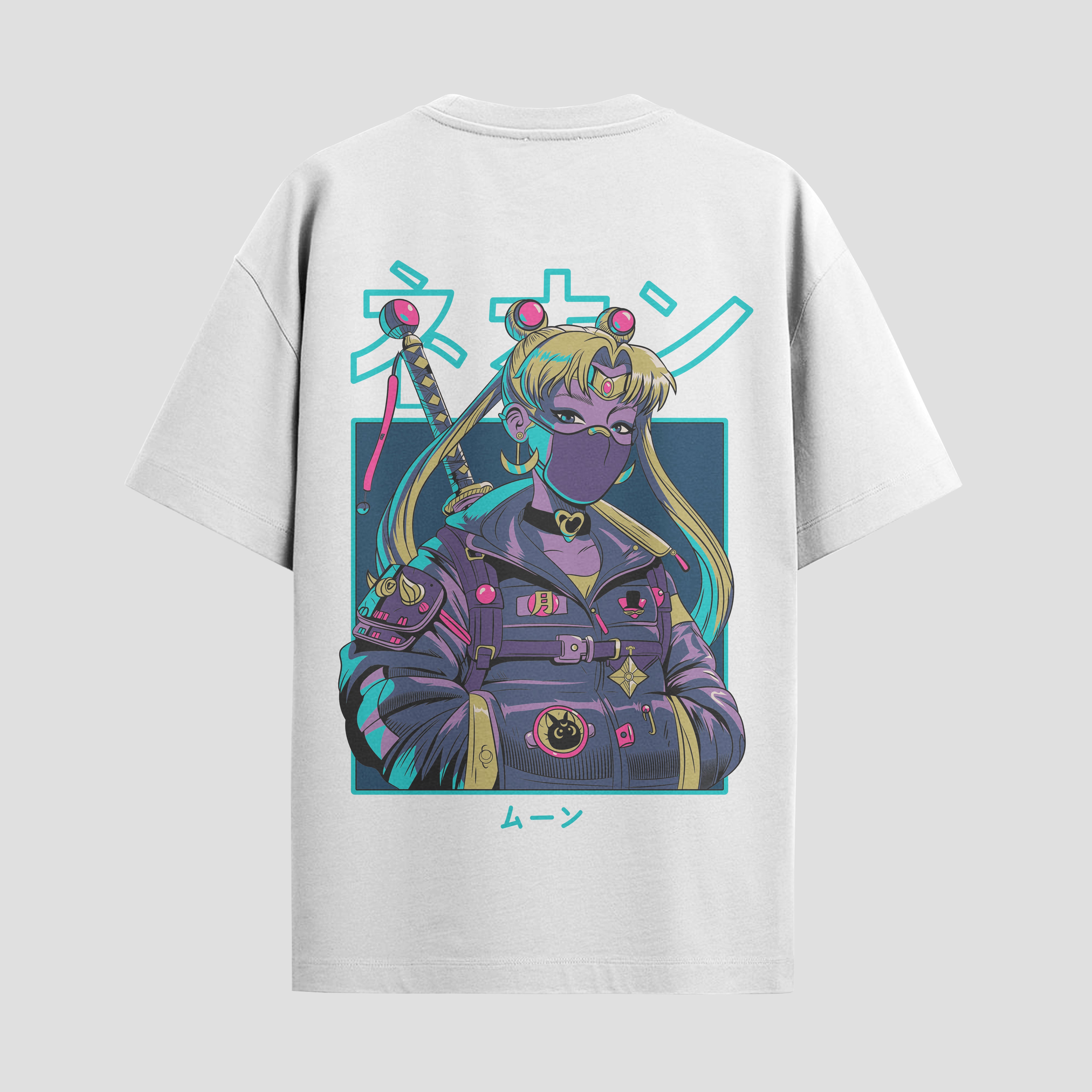 Playera urbana de anime y gaming ExtraLife MX, corte Standard Fit unisex ligero y transpirable en color Deep Black y Pure White, ropa de uso diario para gym y casual.