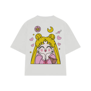 Playera streetwear premium de anime y gaming ExtraLife MX, corte oversized drop shoulder ligero y fresco en color Deep Black y Off-White, moda urbana mexicana de culto.