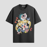 Playera urbana de anime y gaming ExtraLife MX, corte Standard Fit unisex ligero y transpirable en color Deep Black y Pure White, ropa de uso diario para gym y casual.