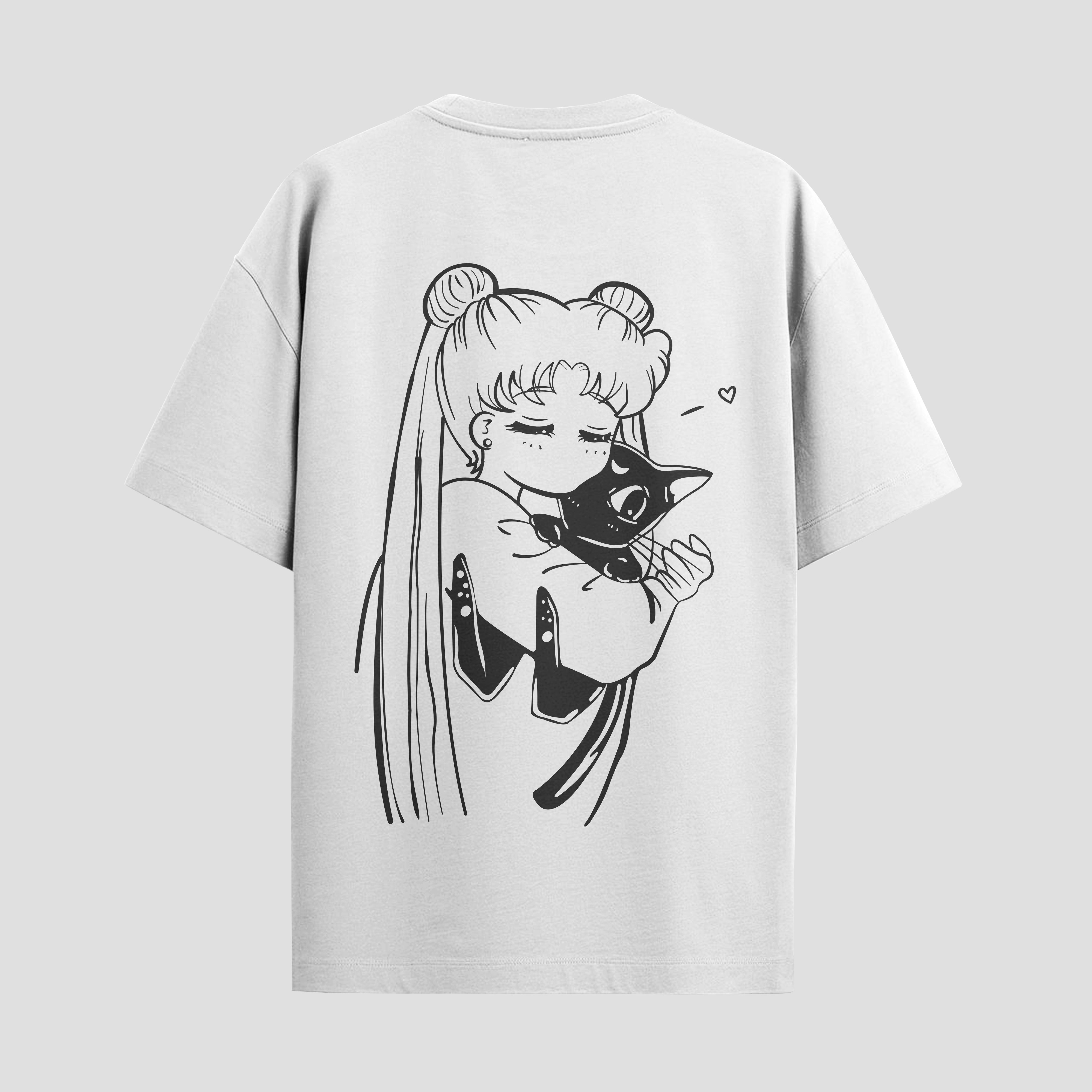 Playera urbana de anime y gaming ExtraLife MX, corte Standard Fit unisex ligero y transpirable en color Deep Black y Pure White, ropa de uso diario para gym y casual.