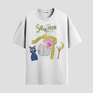 Playera urbana de anime y gaming ExtraLife MX, corte Standard Fit unisex ligero y transpirable en color Deep Black y Pure White, ropa de uso diario para gym y casual.