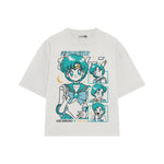 Playera streetwear premium de anime y gaming ExtraLife MX, corte oversized drop shoulder ligero y fresco en color Deep Black y Off-White, moda urbana mexicana de culto.