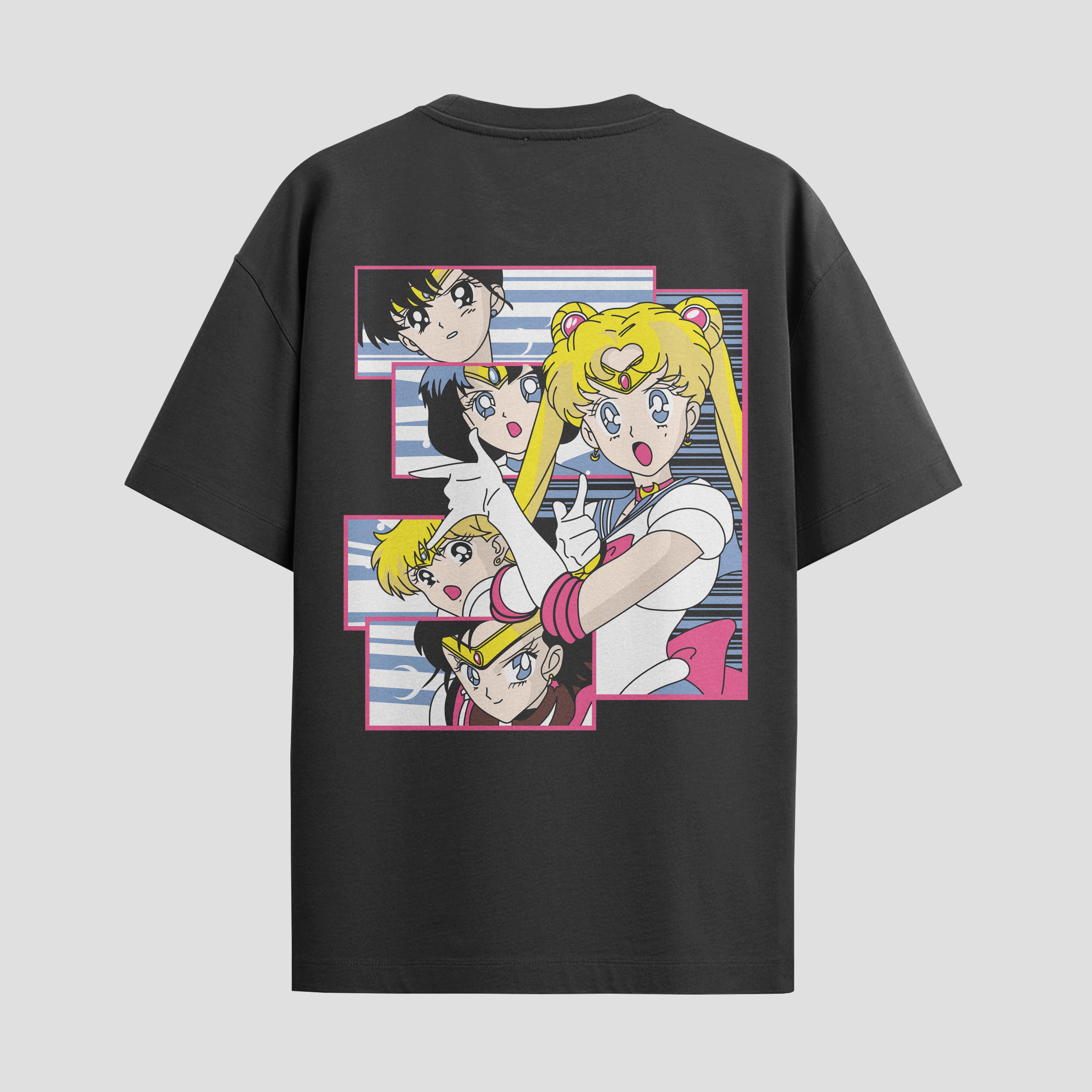 Playera urbana de anime y gaming ExtraLife MX, corte Standard Fit unisex ligero y transpirable en color Deep Black y Pure White, ropa de uso diario para gym y casual.