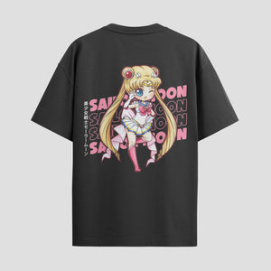 Playera urbana de anime y gaming ExtraLife MX, corte Standard Fit unisex ligero y transpirable en color Deep Black y Pure White, ropa de uso diario para gym y casual.