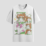 Playera urbana de anime y gaming ExtraLife MX, corte Standard Fit unisex ligero y transpirable en color Deep Black y Pure White, ropa de uso diario para gym y casual.