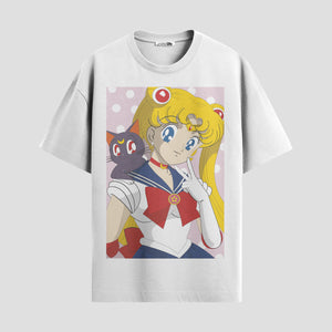 Playera urbana de anime y gaming ExtraLife MX, corte Standard Fit unisex ligero y transpirable en color Deep Black y Pure White, ropa de uso diario para gym y casual.