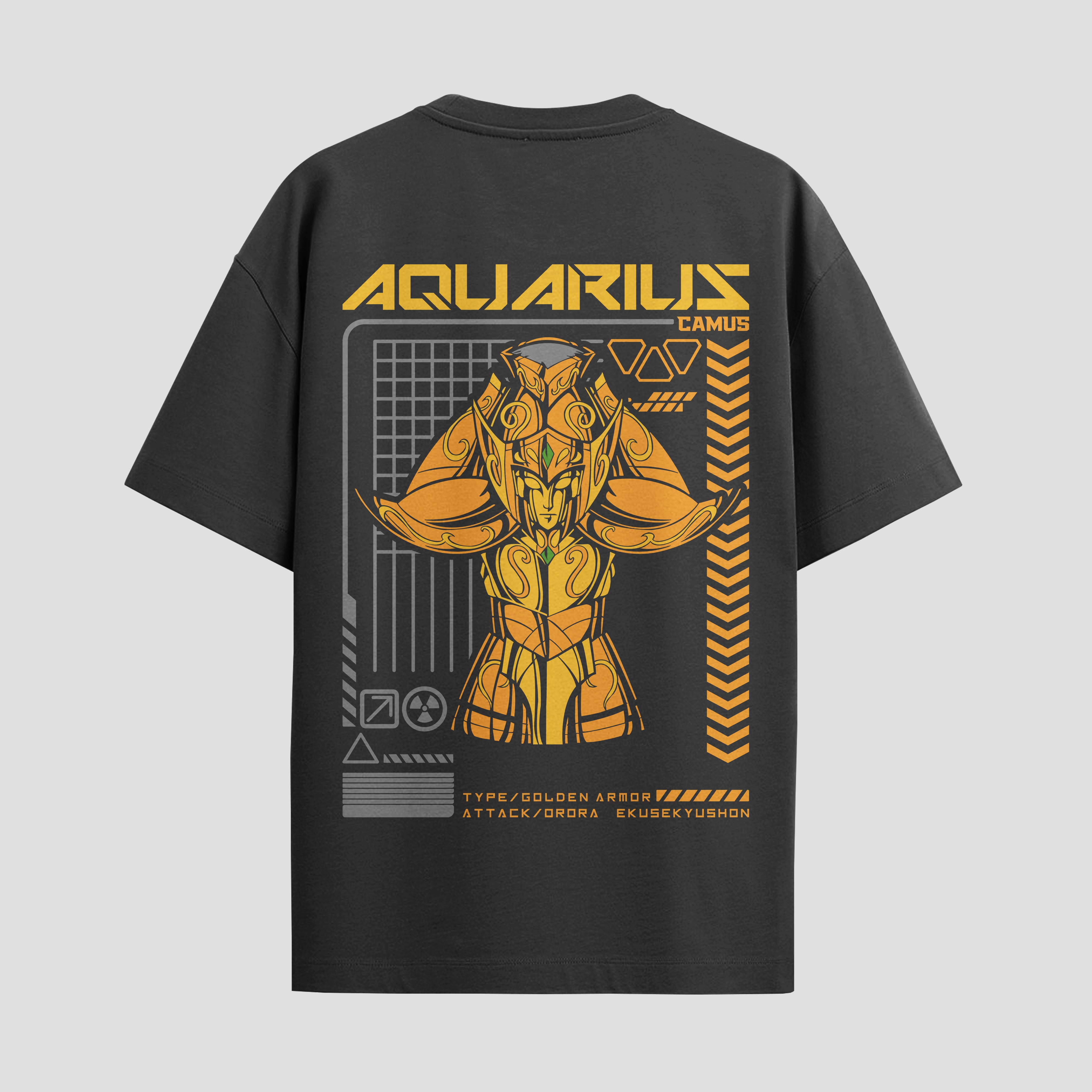 Playera urbana de anime y gaming ExtraLife MX, corte Standard Fit unisex ligero y transpirable en color Deep Black y Pure White, ropa de uso diario para gym y casual.