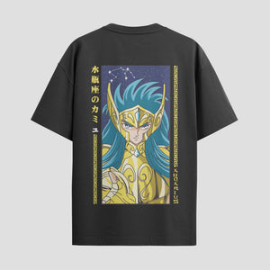 Playera urbana de anime y gaming ExtraLife MX, corte Standard Fit unisex ligero y transpirable en color Deep Black y Pure White, ropa de uso diario para gym y casual.