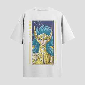 Playera urbana de anime y gaming ExtraLife MX, corte Standard Fit unisex ligero y transpirable en color Deep Black y Pure White, ropa de uso diario para gym y casual.