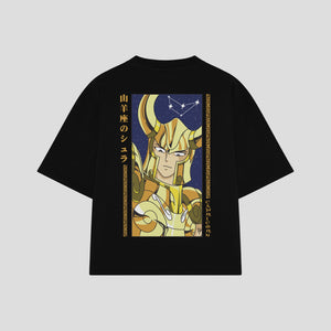 Playera streetwear premium de anime y gaming ExtraLife MX, corte oversized drop shoulder ligero y fresco en color Deep Black y Off-White, moda urbana mexicana de culto.