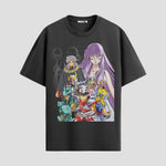 Playera urbana de anime y gaming ExtraLife MX, corte Standard Fit unisex ligero y transpirable en color Deep Black y Pure White, ropa de uso diario para gym y casual.