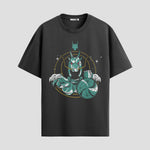 Playera urbana de anime y gaming ExtraLife MX, corte Standard Fit unisex ligero y transpirable en color Deep Black y Pure White, ropa de uso diario para gym y casual.