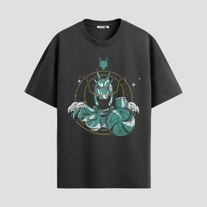 Playera urbana de anime y gaming ExtraLife MX, corte Classic Premium unisex ligero y transpirable en color Deep Black y Pure White, ropa de uso diario para gym y casual.