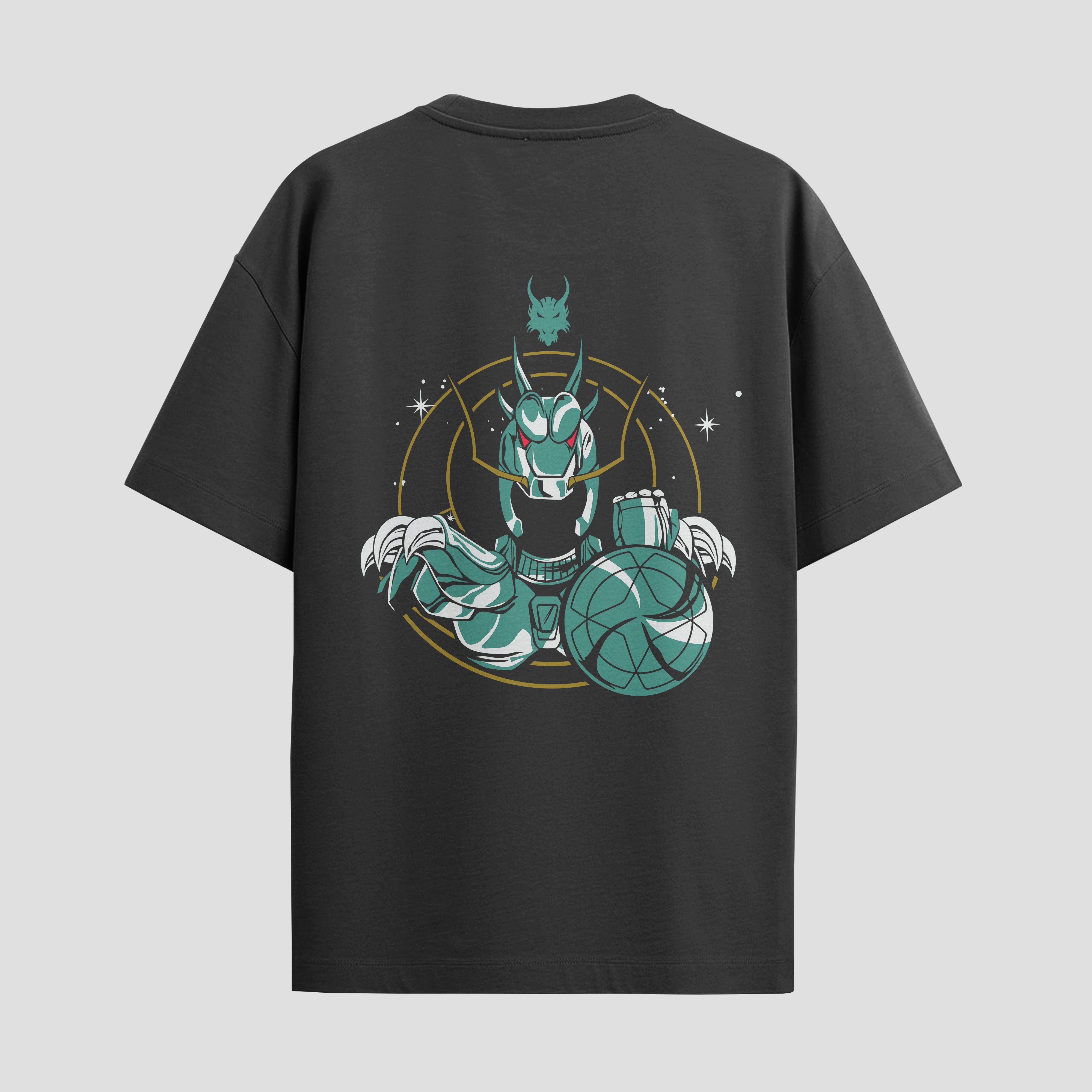 Playera urbana de anime y gaming ExtraLife MX, corte Standard Fit unisex ligero y transpirable en color Deep Black y Pure White, ropa de uso diario para gym y casual.