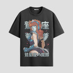 Playera urbana de anime y gaming ExtraLife MX, corte Standard Fit unisex ligero y transpirable en color Deep Black y Pure White, ropa de uso diario para gym y casual.