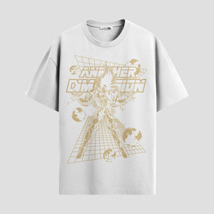 Playera urbana de anime y gaming ExtraLife MX, corte Standard Fit unisex ligero y transpirable en color Deep Black y Pure White, ropa de uso diario para gym y casual.