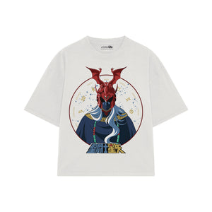 Playera streetwear premium de anime y gaming ExtraLife MX, corte oversized drop shoulder ligero y fresco en color Deep Black y Off-White, moda urbana mexicana de culto.