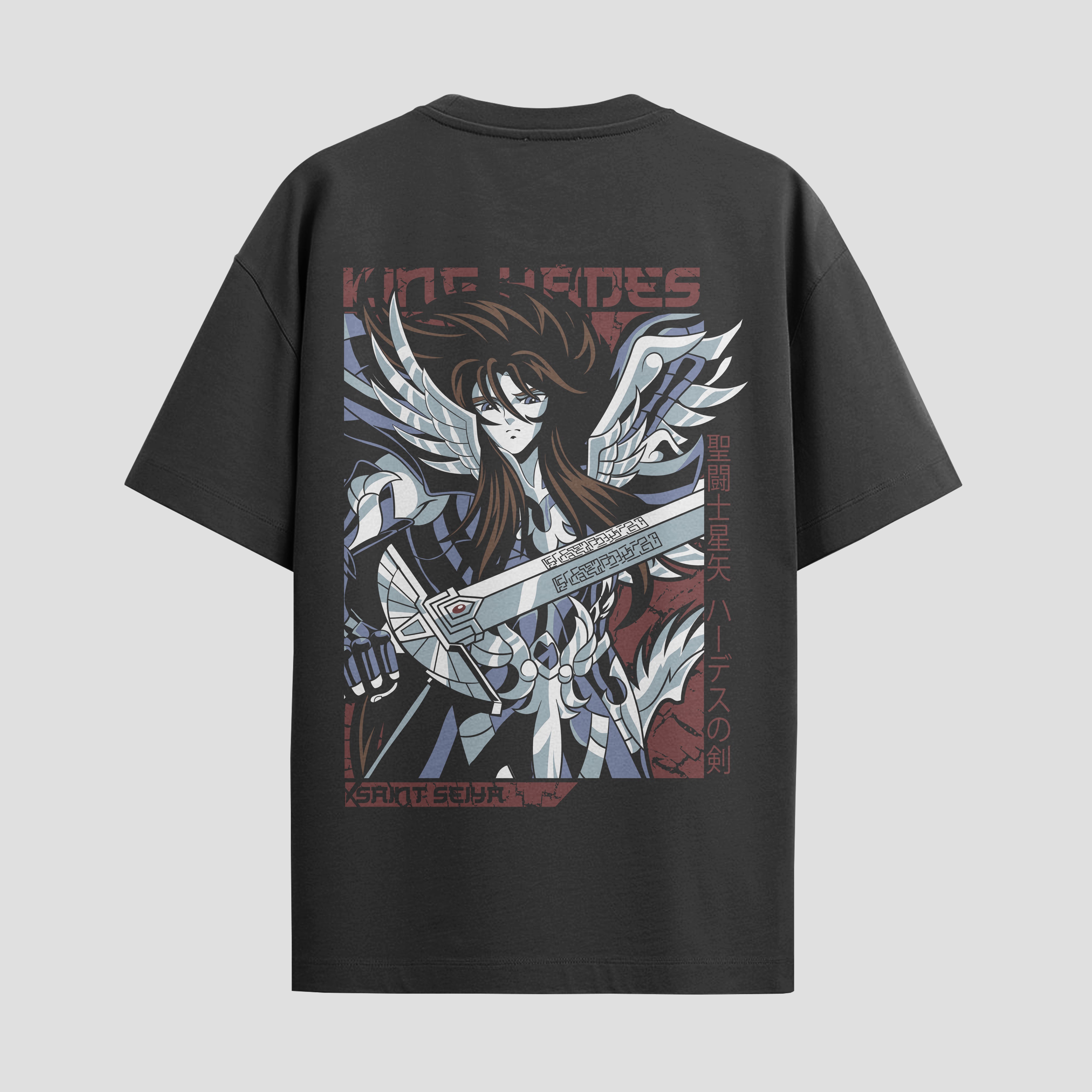 Playera urbana de anime y gaming ExtraLife MX, corte Standard Fit unisex ligero y transpirable en color Deep Black y Pure White, ropa de uso diario para gym y casual.