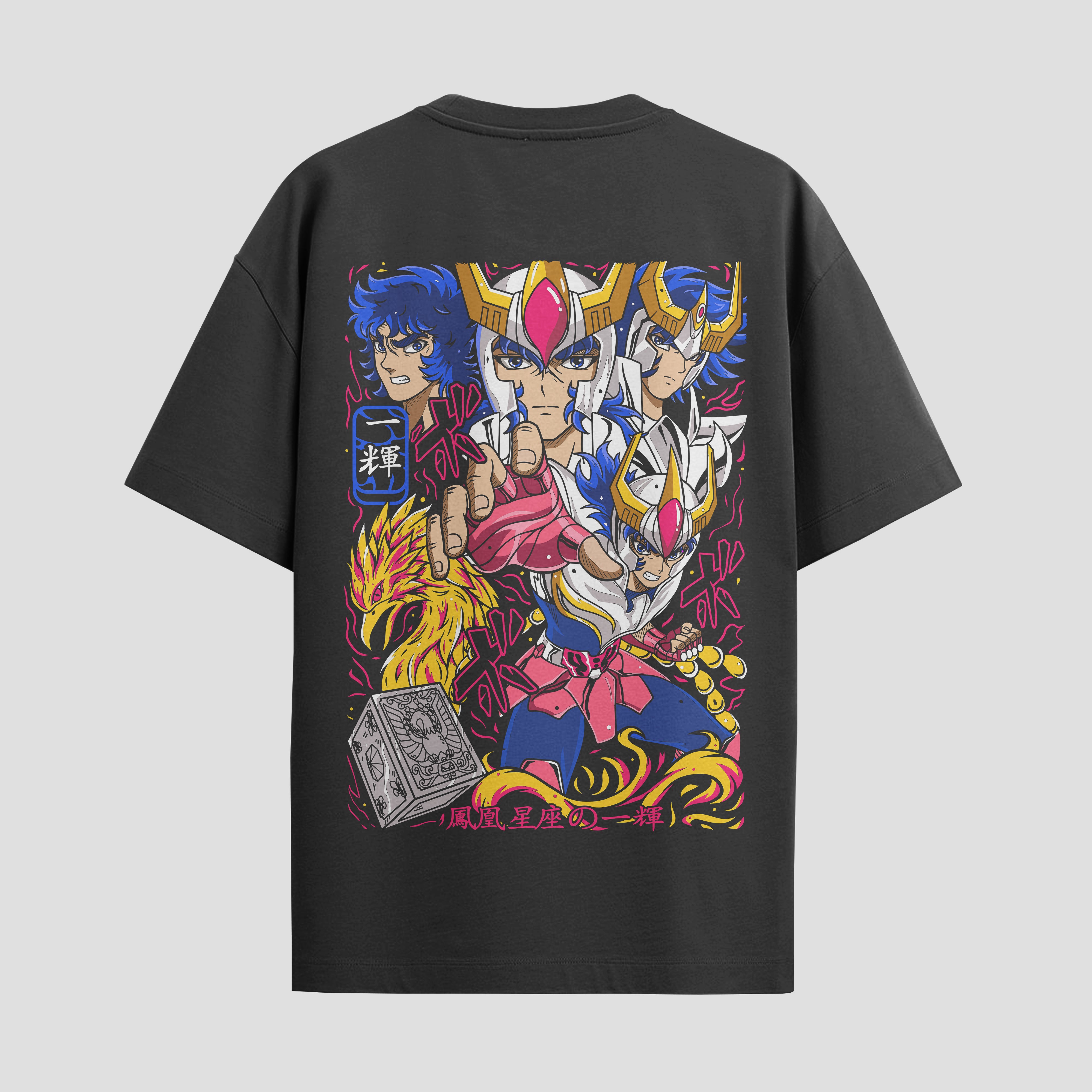 Playera urbana de anime y gaming ExtraLife MX, corte Standard Fit unisex ligero y transpirable en color Deep Black y Pure White, ropa de uso diario para gym y casual.