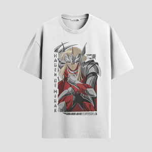 Playera urbana de anime y gaming ExtraLife MX, corte Standard Fit unisex ligero y transpirable en color Deep Black y Pure White, ropa de uso diario para gym y casual.