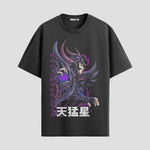 Playera urbana de anime y gaming ExtraLife MX, corte Standard Fit unisex ligero y transpirable en color Deep Black y Pure White, ropa de uso diario para gym y casual.