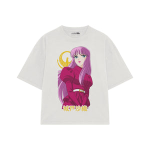 Playera streetwear premium de anime y gaming ExtraLife MX, corte oversized drop shoulder ligero y fresco en color Deep Black y Off-White, moda urbana mexicana de culto.