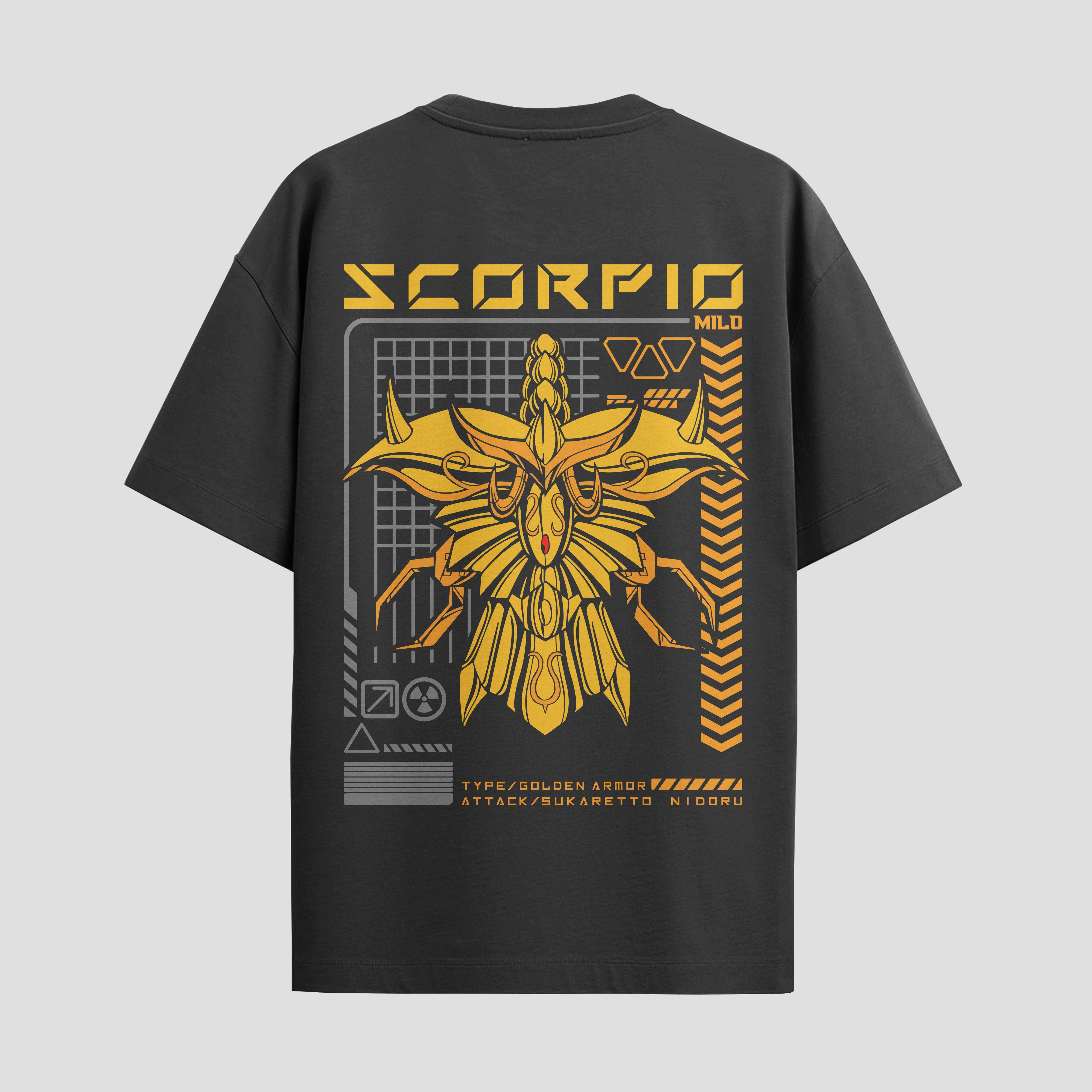 Playera urbana de anime y gaming ExtraLife MX, corte Standard Fit unisex ligero y transpirable en color Deep Black y Pure White, ropa de uso diario para gym y casual.