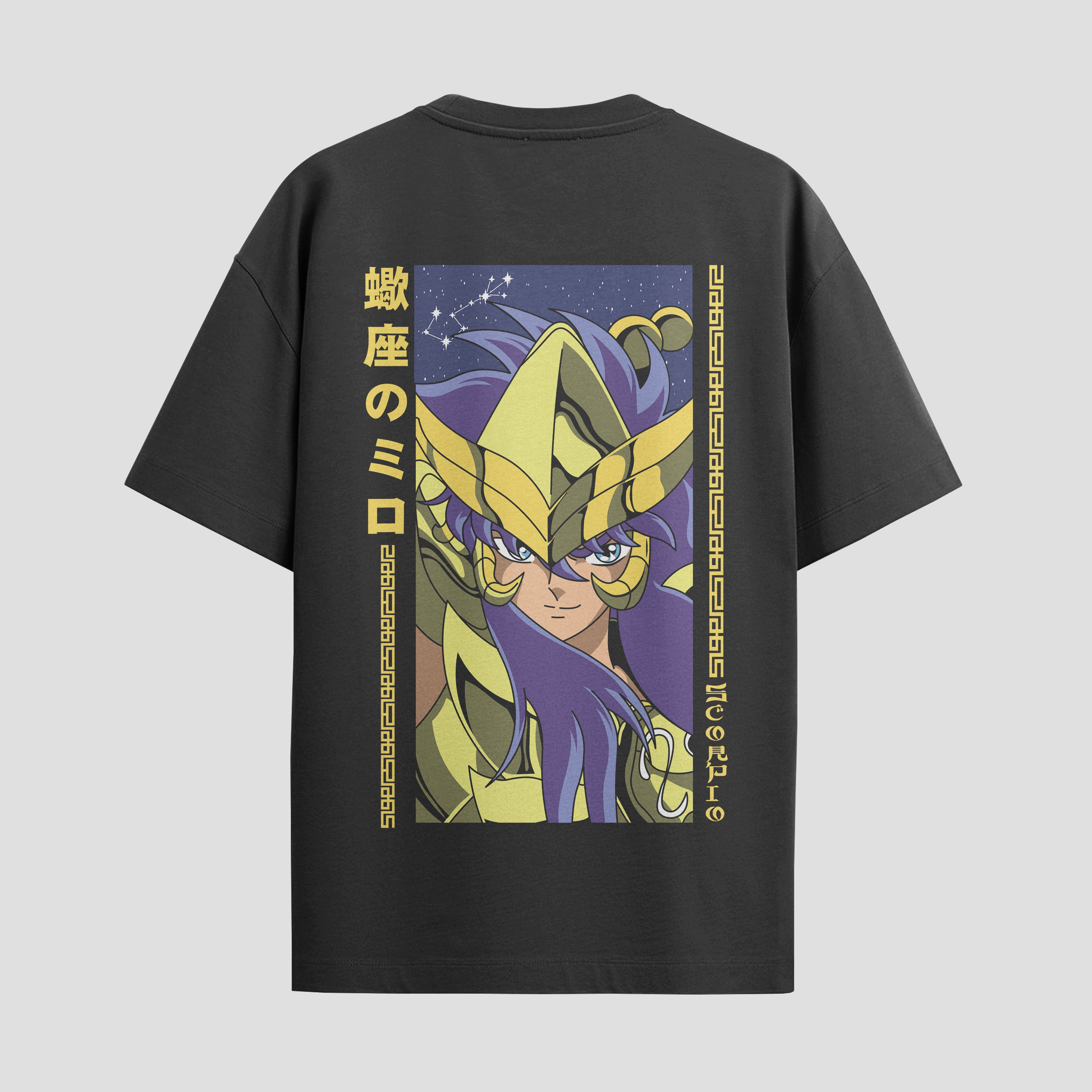 Playera urbana de anime y gaming ExtraLife MX, corte Standard Fit unisex ligero y transpirable en color Deep Black y Pure White, ropa de uso diario para gym y casual.