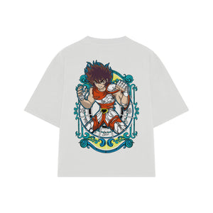 Playera streetwear premium de anime y gaming ExtraLife MX, corte oversized drop shoulder ligero y fresco en color Deep Black y Off-White, moda urbana mexicana de culto.