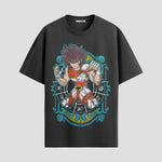 Playera urbana de anime y gaming ExtraLife MX, corte Standard Fit unisex ligero y transpirable en color Deep Black y Pure White, ropa de uso diario para gym y casual.