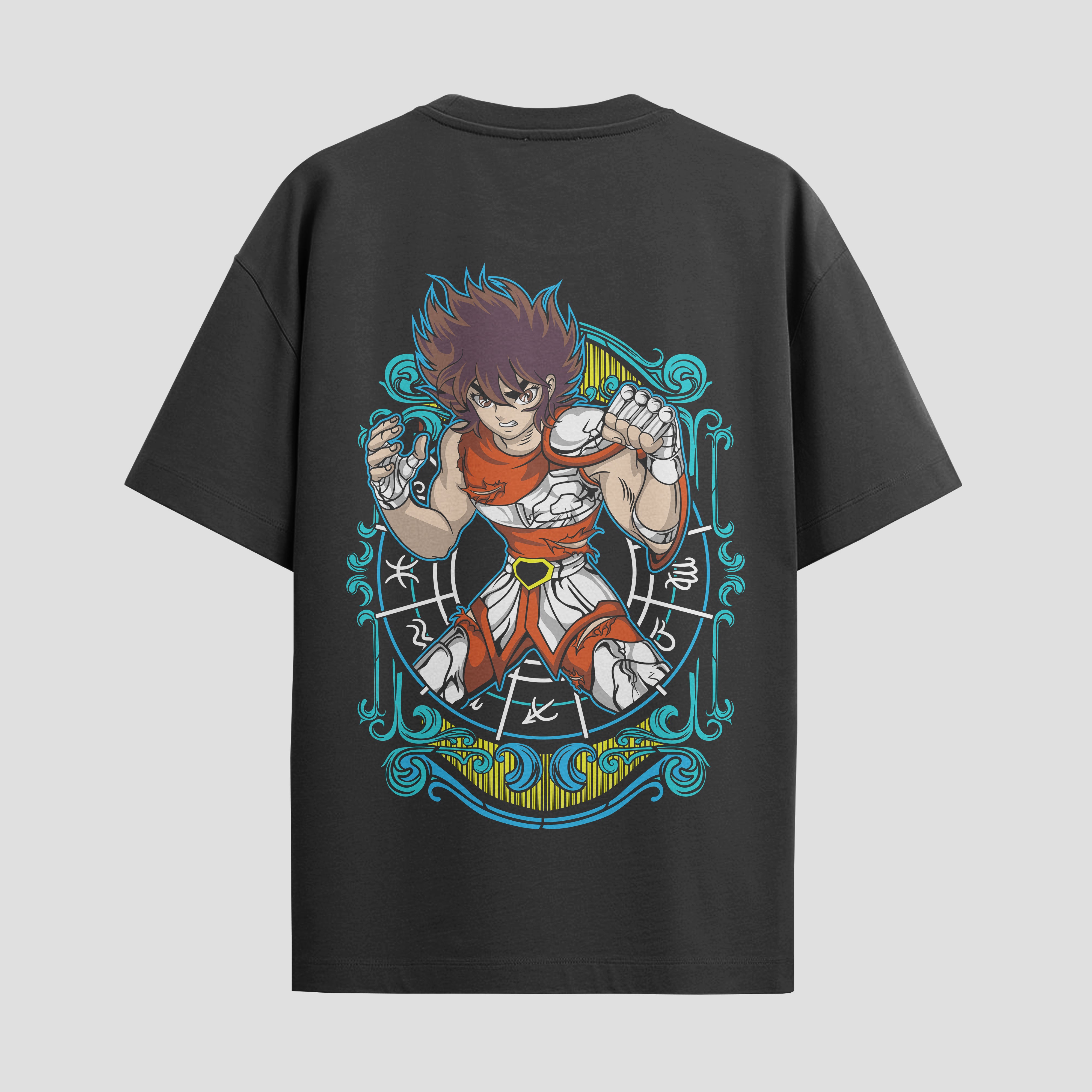 Playera urbana de anime y gaming ExtraLife MX, corte Standard Fit unisex ligero y transpirable en color Deep Black y Pure White, ropa de uso diario para gym y casual.