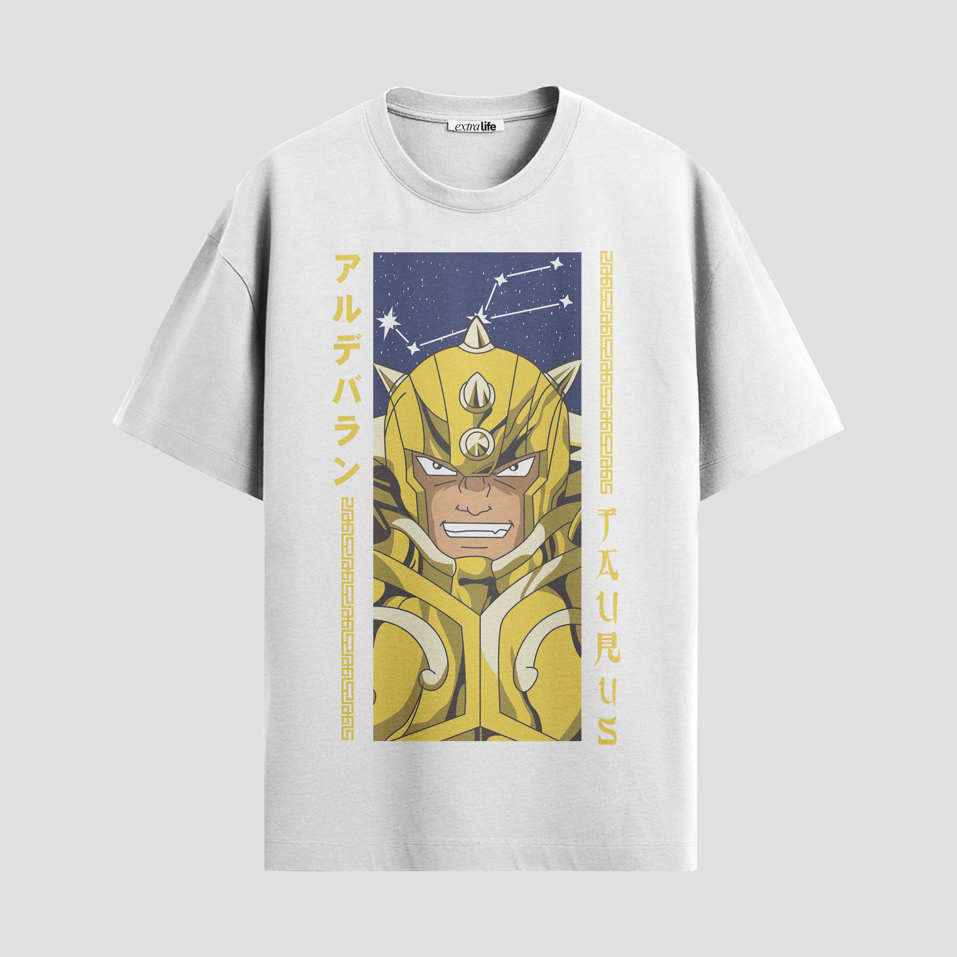 Playera urbana de anime y gaming ExtraLife MX, corte Standard Fit unisex ligero y transpirable en color Deep Black y Pure White, ropa de uso diario para gym y casual.