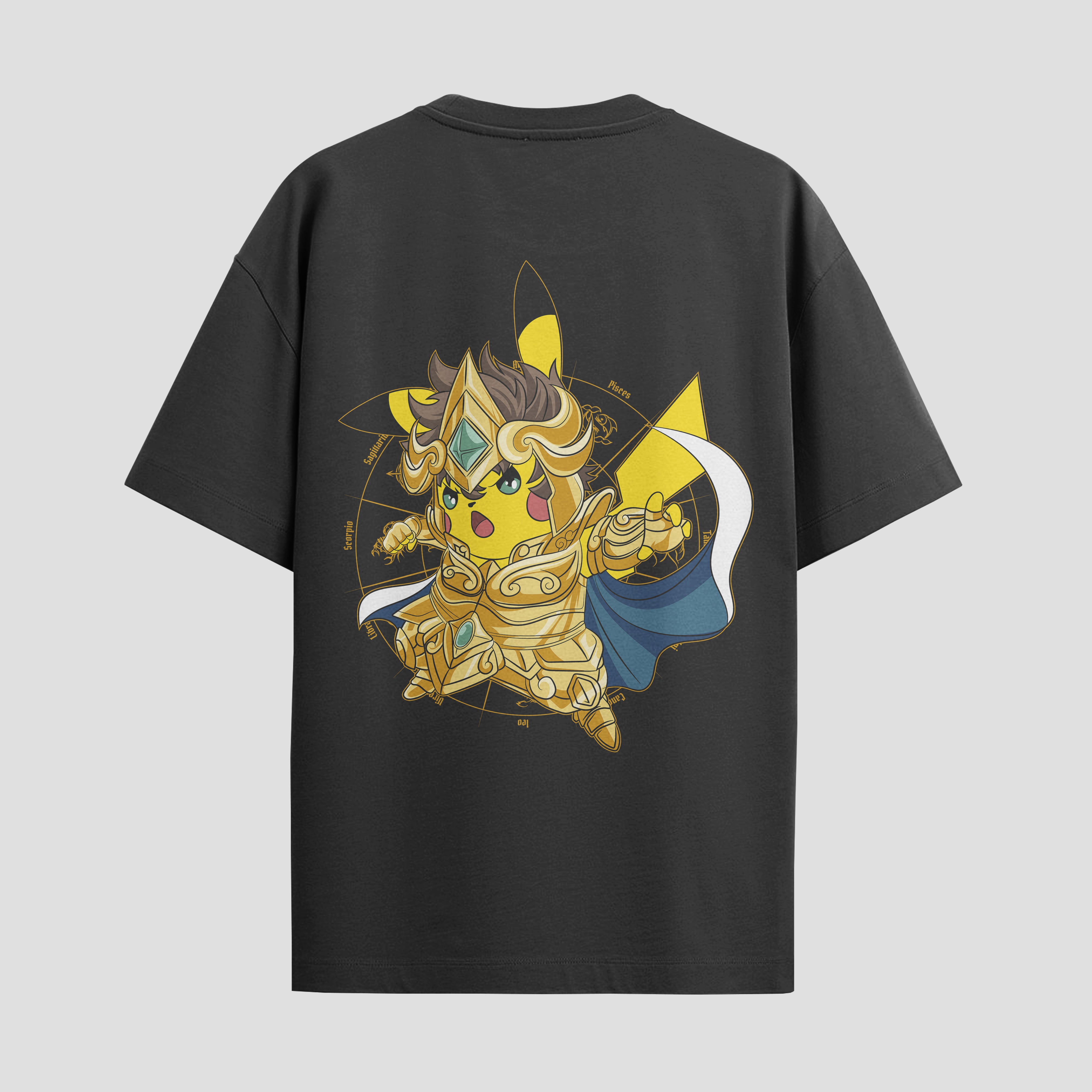 Playera urbana de anime y gaming ExtraLife MX, corte Standard Fit unisex ligero y transpirable en color Deep Black y Pure White, ropa de uso diario para gym y casual.