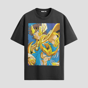 Playera urbana de anime y gaming ExtraLife MX, corte Standard Fit unisex ligero y transpirable en color Deep Black y Pure White, ropa de uso diario para gym y casual.