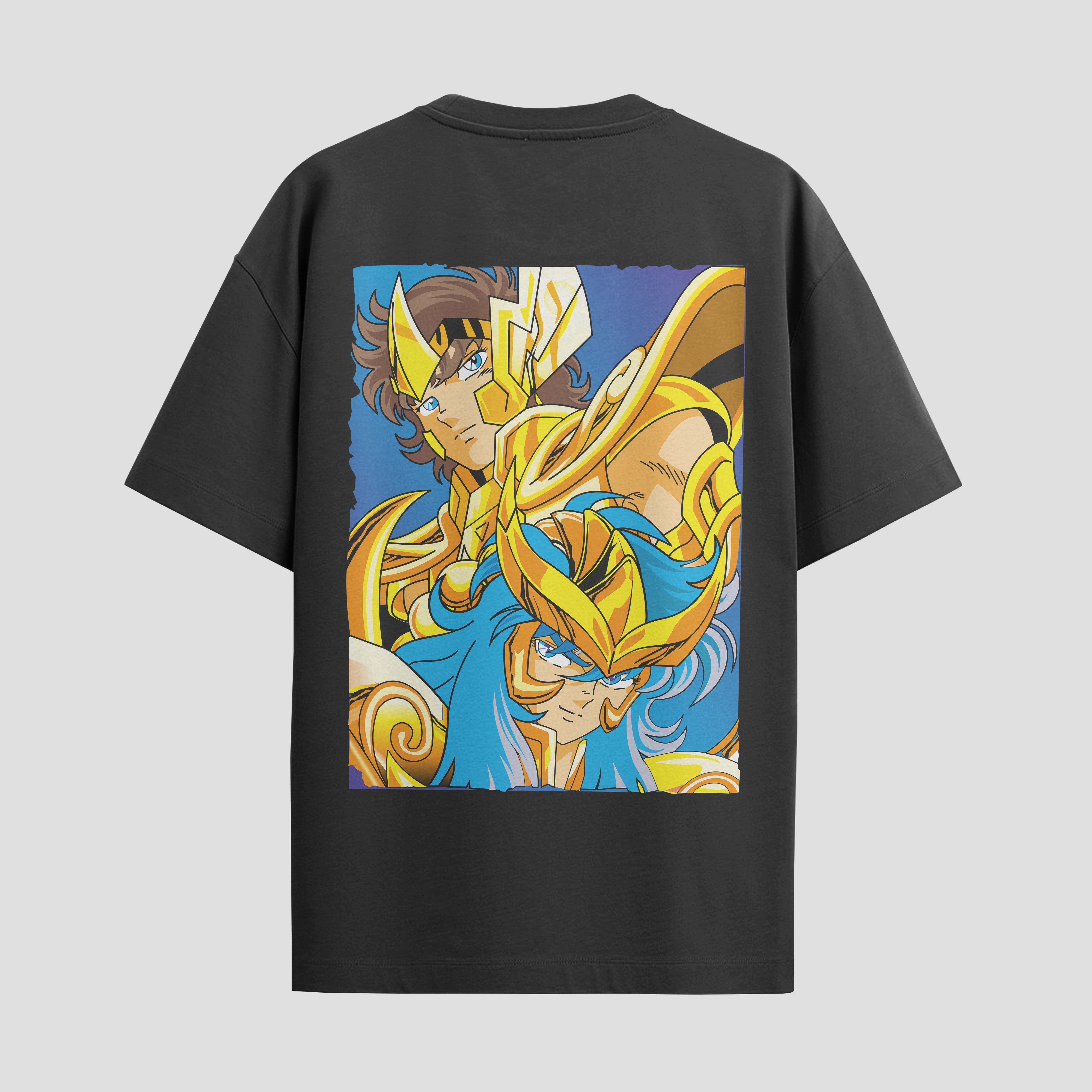 Playera urbana de anime y gaming ExtraLife MX, corte Standard Fit unisex ligero y transpirable en color Deep Black y Pure White, ropa de uso diario para gym y casual.