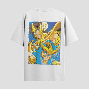Playera urbana de anime y gaming ExtraLife MX, corte Standard Fit unisex ligero y transpirable en color Deep Black y Pure White, ropa de uso diario para gym y casual.