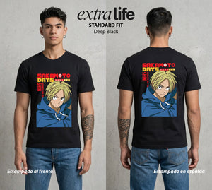 El Retirado Letal | El Lector de Mentes #03874 - Playera Standard Fit | Deep Black - Foto en modelo