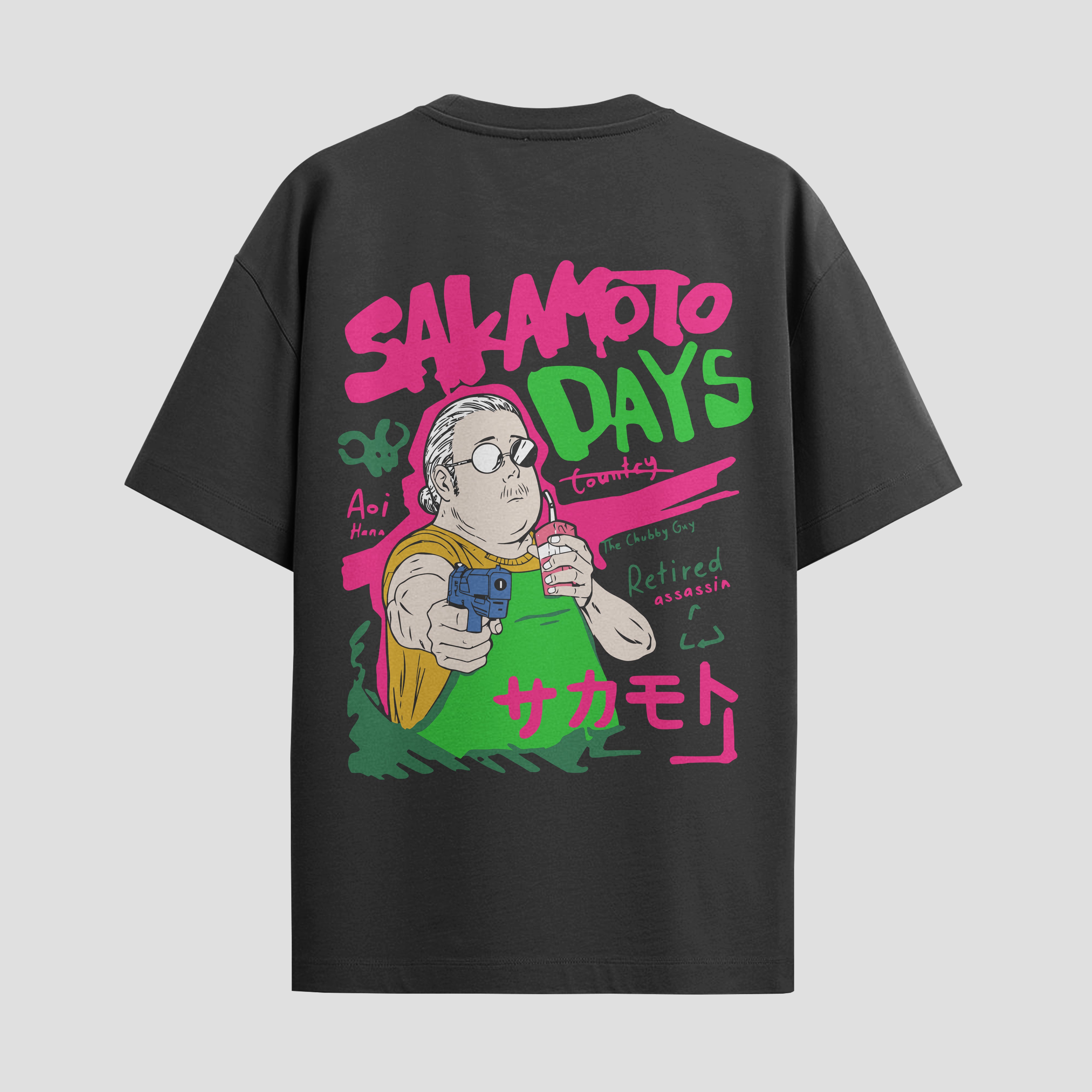 Playera urbana de anime y gaming ExtraLife MX, corte Standard Fit unisex ligero y transpirable en color Deep Black y Pure White, ropa de uso diario para gym y casual.