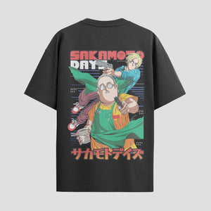 Playera urbana de anime y gaming ExtraLife MX, corte Standard Fit unisex ligero y transpirable en color Deep Black y Pure White, ropa de uso diario para gym y casual.