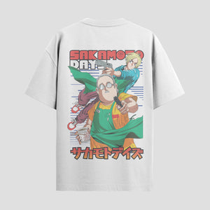 Playera urbana de anime y gaming ExtraLife MX, corte Standard Fit unisex ligero y transpirable en color Deep Black y Pure White, ropa de uso diario para gym y casual.