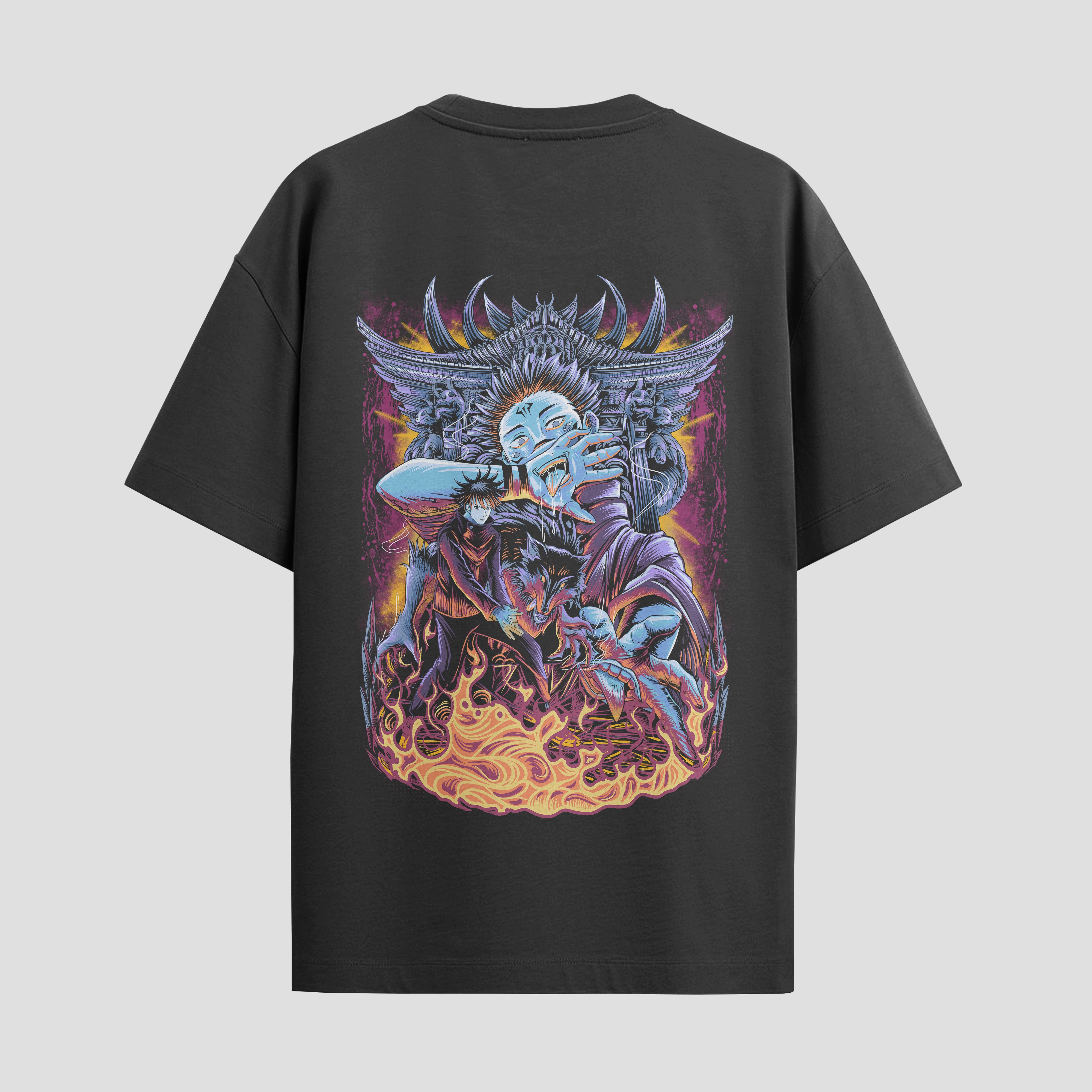 Playera urbana de anime y gaming ExtraLife MX, corte Standard Fit unisex ligero y transpirable en color Deep Black y Pure White, ropa de uso diario para gym y casual.