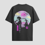 Playera urbana de anime y gaming ExtraLife MX, corte Standard Fit unisex ligero y transpirable en color Deep Black y Pure White, ropa de uso diario para gym y casual.