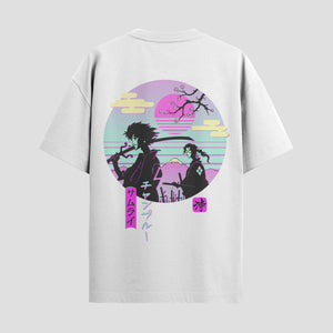 Playera urbana de anime y gaming ExtraLife MX, corte Standard Fit unisex ligero y transpirable en color Deep Black y Pure White, ropa de uso diario para gym y casual.
